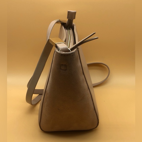 H&M Women Shoulder Zipper Cream Handbag - Picture 3 of 5